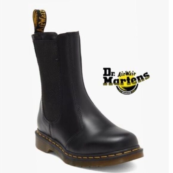 DR MARTENS 2976 black leather Chelsea bootswomen’s 9 new without box. - Picture 1 of 8